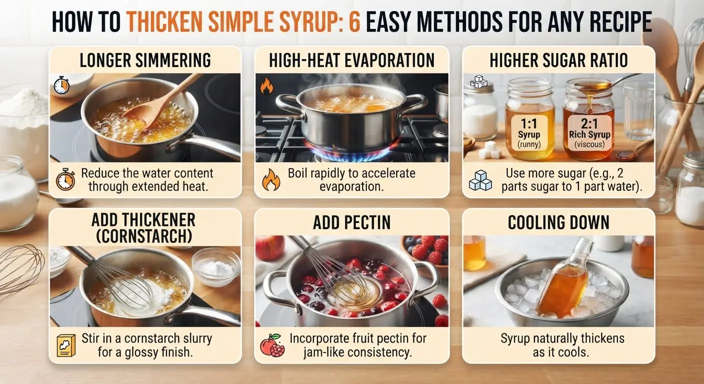 How to Thicken Simple Syrup: 6 Easy Methods for Any Recipe